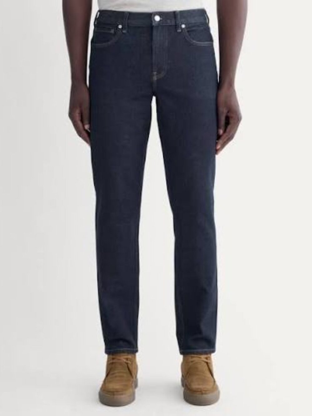 NEW! EVERLANE UNIFORM THE ATHLETIC 4-WAY STRETCH ORGANIC COTTON JEANS INDIGO 34